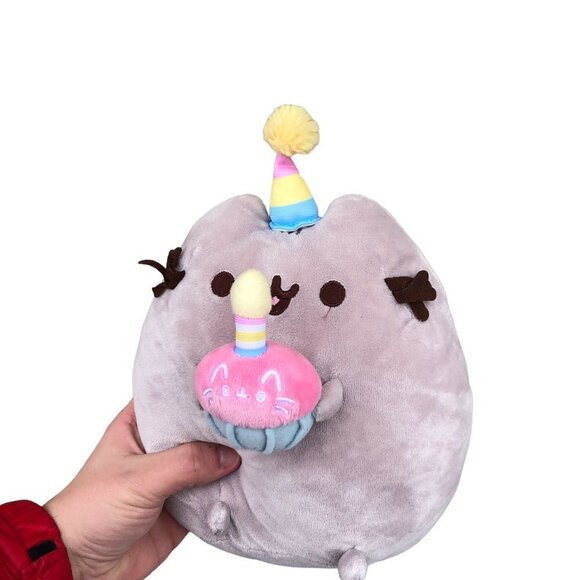Pusheen Plushie Cupcake Birthday Hat Stuffed Animal - Picture 5 of 11